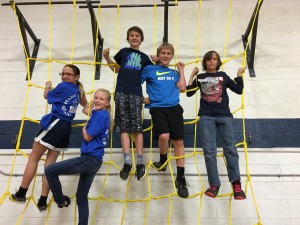 Bethel Middle School students Starling Inabnitt, Alyssa Bridges, Lucas Whitted, Louis Mehaffey, and Luke Pinkston were the top five winners of a rigorous six-week reading and fitness challenge. They earned a trip to train with professional ninja athletes at NinjaKour in Lilburn, Ga. 